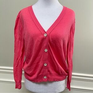 Velvet by Graham & Spencer Rayon Pink Cardigan Size M